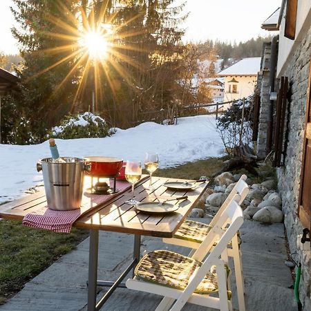 Charmantes Apartment Mit Grossem Garten .Kids4Free. Flims Exteriör bild