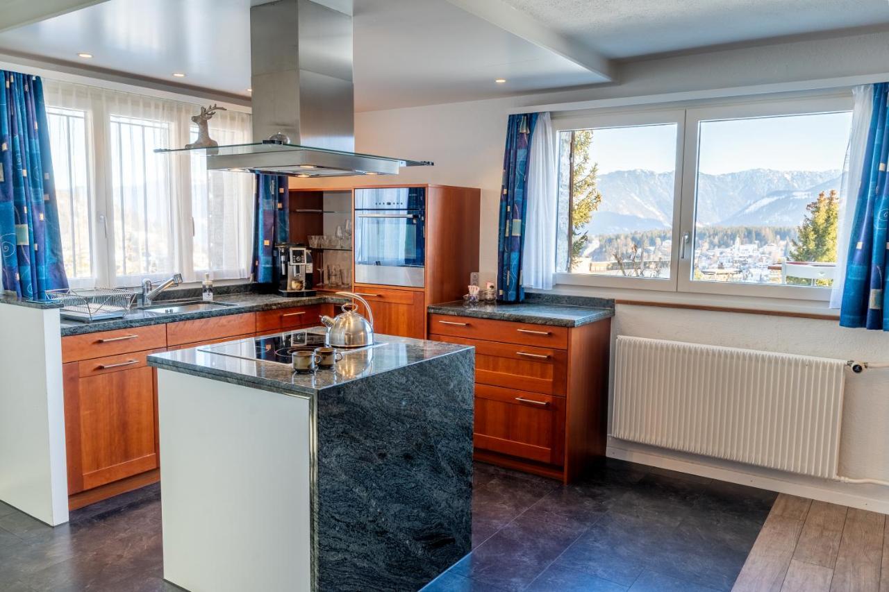 Charmantes Apartment Mit Grossem Garten .Kids4Free. Flims Exteriör bild